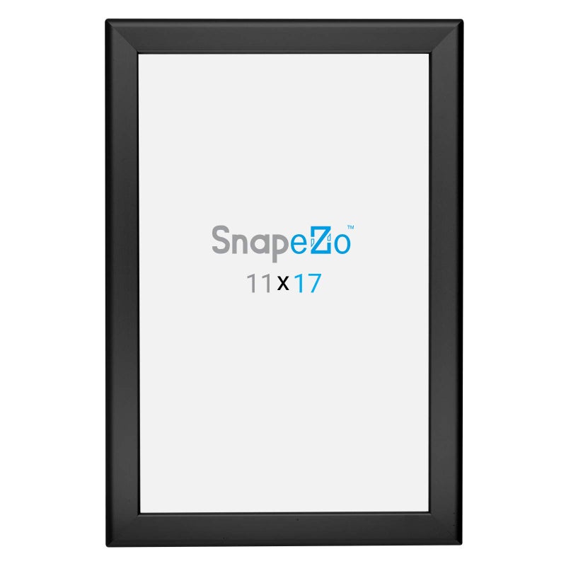SnapeZo Photo Frame 11x17, Black, 1.25 Inch Aluminum Profile, Front-Loading Snap Frame, Wall Mounting, Professional Series - Image 5